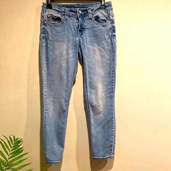 Knox Rose Embroidery Crop Skinny Jeans size 4 - Picture 2 of 9